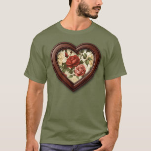 Camiseta Jardim de Rosas em Aquarela