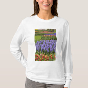 Camiseta Jardim de Tulipas e Jacintos, Jardins Keukenhof,
