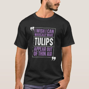 Camiseta Jardim de Tulipas Jardineiro Jardim Flores Mágic