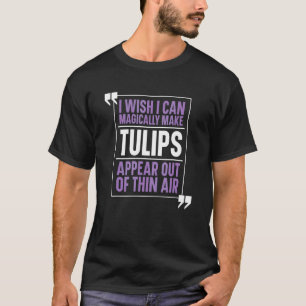 Camiseta Jardim de Tulipas Jardineiro Jardinagem Flores M