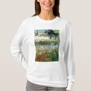 Camiseta Jardim de Vincent van Gogh na flor, Arles, 1888