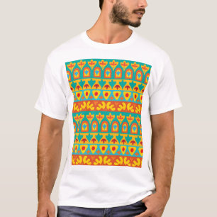 Camiseta Jardim de Vintagem Étnico - Inclinável