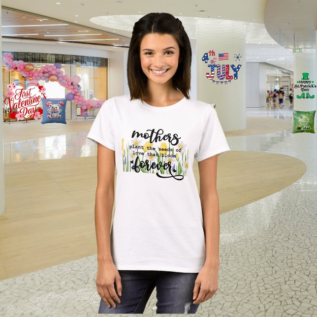 Camiseta "Jardim do Amor" do Dia das Mães (Criador carregado)