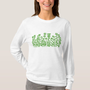Camiseta Jardim do Cyber - verde do abacate