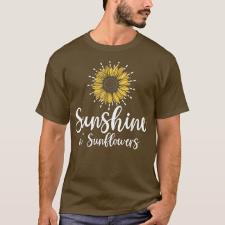 Camiseta Jardim Doméstico de Girassol - Jardinagem