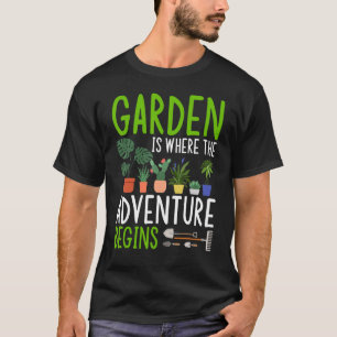 Camiseta Jardim É Onde A Aventura Começa A Gardener Gard
