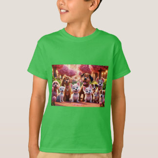 Camiseta Jardim Encantado de Cães Bebês