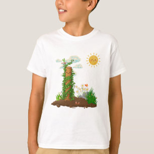 Camiseta Jardim Ensolarado da Pun Planta Trepadeira Totem C