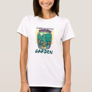 Camiseta Jardim - Eu Amo Meu Jardim de Garrafa