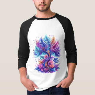 Camiseta Jardim Exótico Colorido
