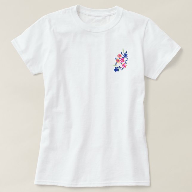 Camiseta Jardim Flor (Frente do Design)