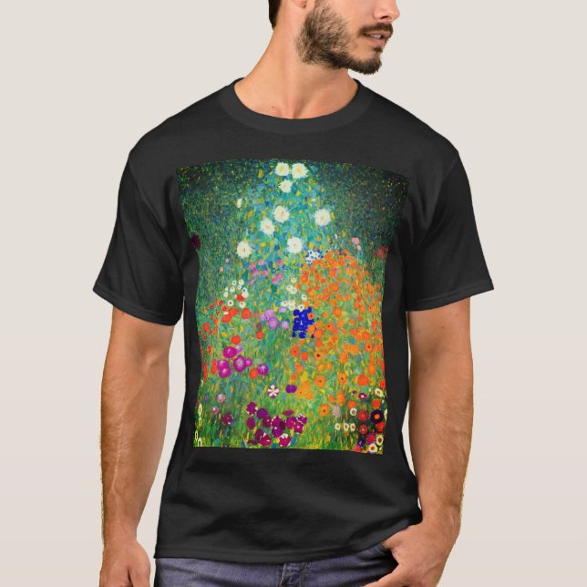 Camiseta Jardim Flor Gustav Klimt (Frente)