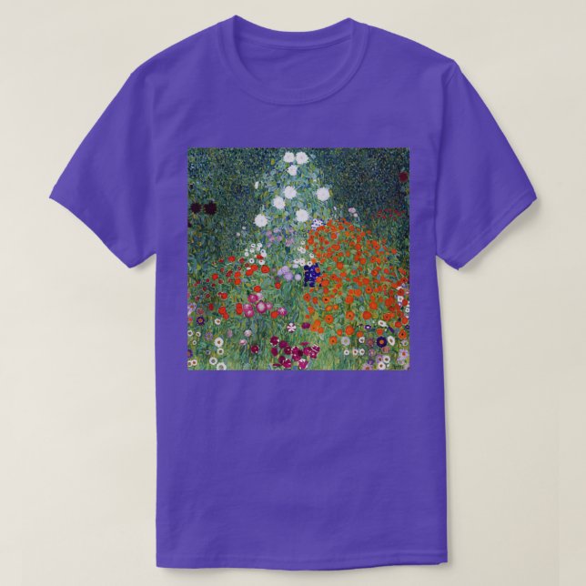 Camiseta Jardim Flor Gustav Klimt (Frente do Design)