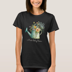 Camiseta Jardim Floral Botânico Vintage Floricultura Bonito