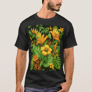 Camiseta Jardim Floral Planta Floral Verde Natureza