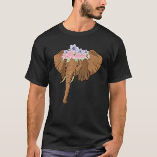 Camiseta Jardim Flores Zoológico Animal África Safari Elefa
