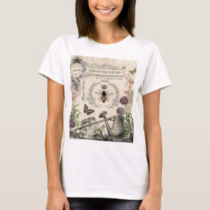 Camiseta Jardim francês de abelhas do Modern Vintage