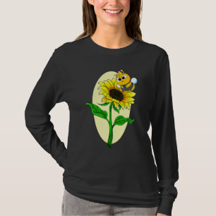 Camiseta Jardim Girassol Cuta Abelha Amarela Flor Hippie Su