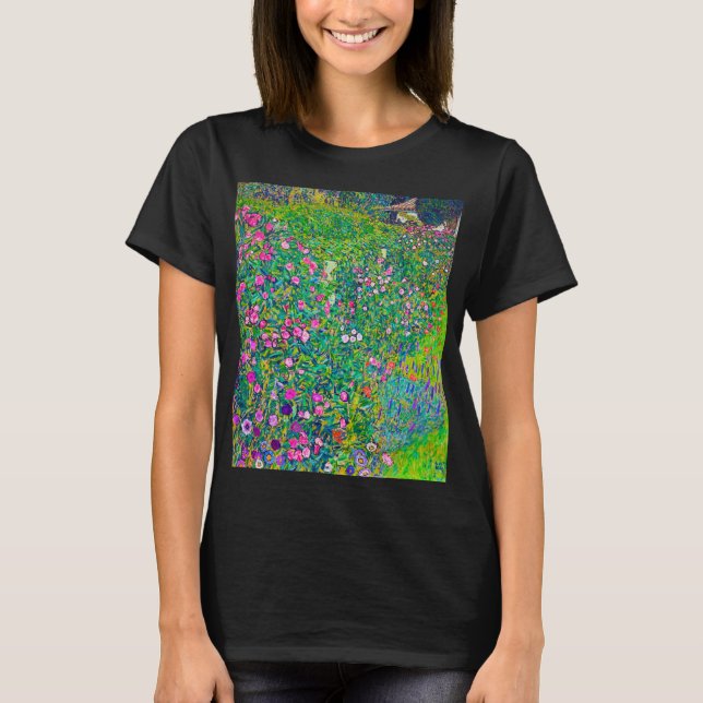 Camiseta Jardim Italiano, Gustav Klimt (Frente)
