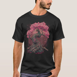 Camiseta Jardim Japonês Sakura Geisha Monte Fuji Flor de Ce