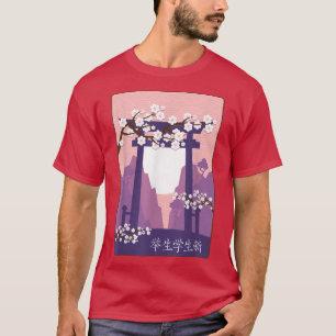 Camiseta Jardim Japonês Torii Japão Samurai T-Shi