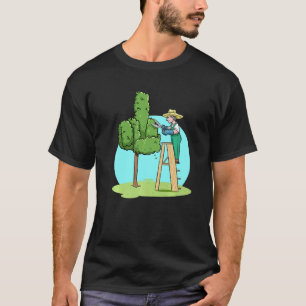 Camiseta Jardim Jardinagem Árvore Dedo do Meio Podar Árvore