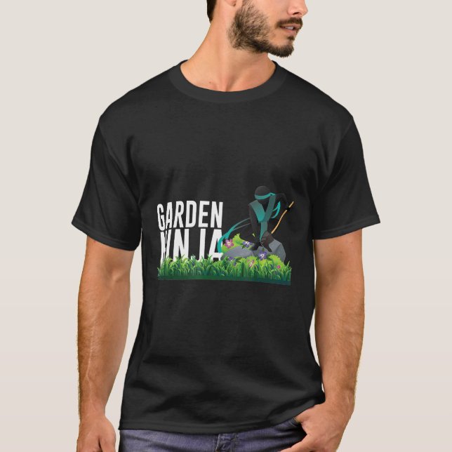 Camiseta Jardim Jardinagem Ninja (Frente)
