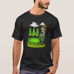 Camiseta Jardim Jardinagem Podar Dedo Médio Podar cerca G