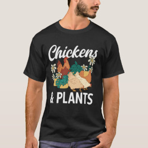 Camiseta Jardim Jardineiro Galinhas & Amante de Plantas Jar
