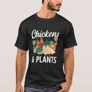Camiseta Jardim Jardineiro Galinhas & Amante de Plantas Jar