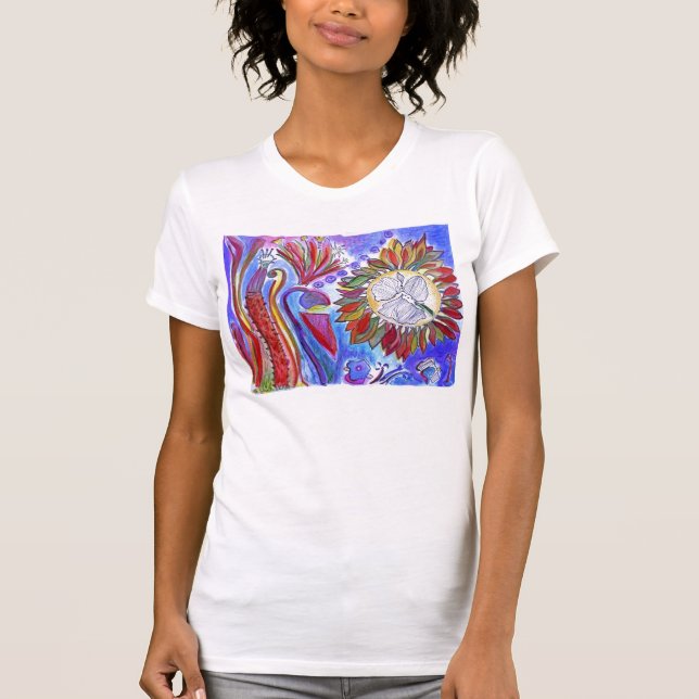 Camiseta Jardim mágico azul 2 (Frente)