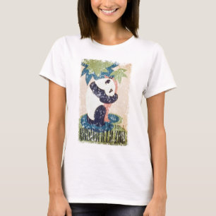 Camiseta Jardim-Panda de Brookfield afligida