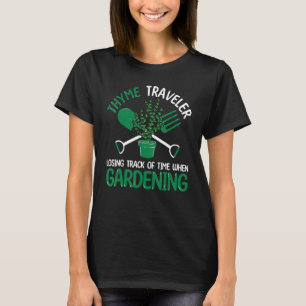 Camiseta Jardim Tomilho Viajante Mulheres Engraçadas Jardin