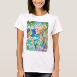 Camiseta jardim tropical