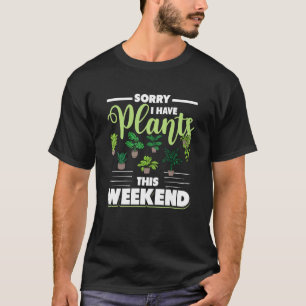 Camiseta Jardim Urbano De Planta Única Desculpe Eu Tenho Pl