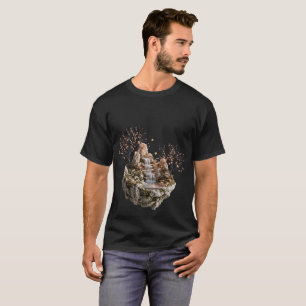 Camiseta Jardim Zen Cachoeira Ilha Flutuante