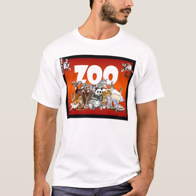 Camiseta Jardim zoológico (Frente)