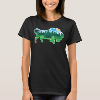 Camiseta Jardim Zoológico ao ar livre Pessoas de acampament