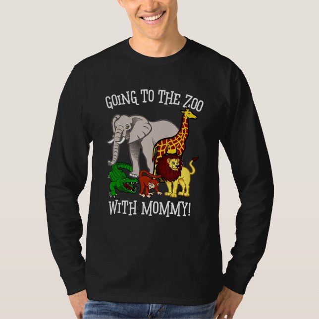 Camiseta Jardim Zoológico Bonito Para Crianças Que Vão Ao Z (Frente)