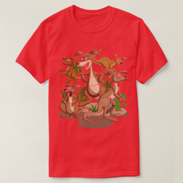 Camiseta Jardim Zoológico de Outback da Austrália - Cute de (Frente do Design)