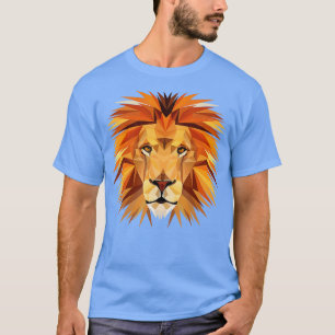 Camiseta Jardim Zoológico Lion Poligonal