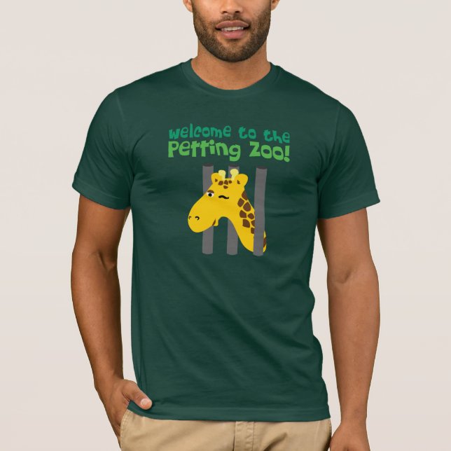 Camiseta Jardim zoológico Petting (Frente)