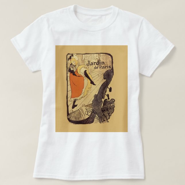 Camiseta Jardin de Paris - Toulouse-Lautrec (Frente do Design)