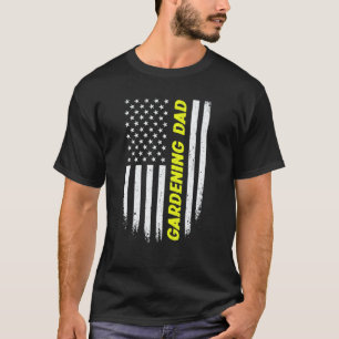 Camiseta Jardinagem 4\4 De Julho Bandeira Americana Jardina