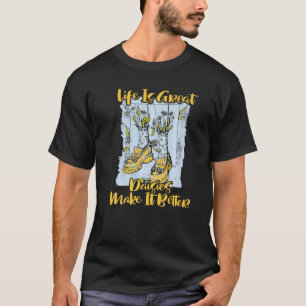 Camiseta Jardinagem 4\A Vida É Ótima Margaridas a Tornam Me