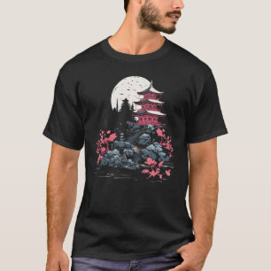 Camiseta Jardinagem 4\Arte Japonesa Karesansui Zen Jardim d