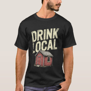Camiseta Jardinagem 4\Beba Local Galpão Bar Jardim Pub