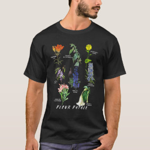 Camiseta Jardinagem 4\Botânico Jardinagem Fleur Fatale Vene