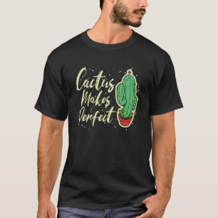 Camiseta Jardinagem 4\Cacto Faz Planta Fofa Perfeita Jard