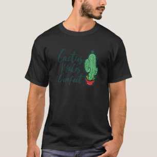 Camiseta Jardinagem 4\Cactus Faz Jardim de Plantas Fofas Pe